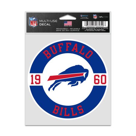 BUFFALO BILLS PATCH DECAL 3.75 X 5 INCHES