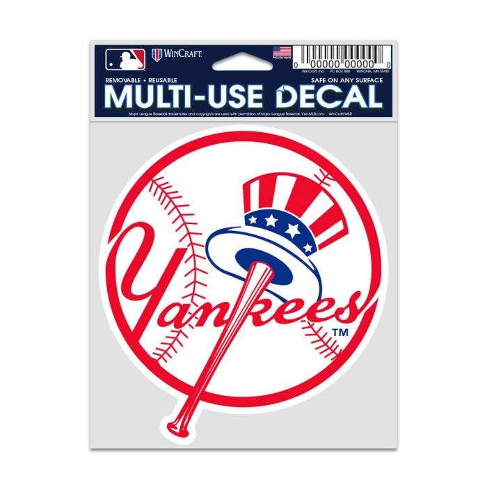NEW YORK YANKEES 3,75 X 5 TOPHAT DECAL