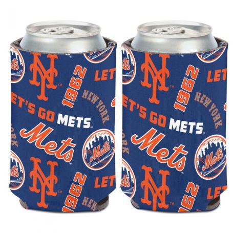 NEW YORK METS SCATTER CAN COOLER 12 OZ.