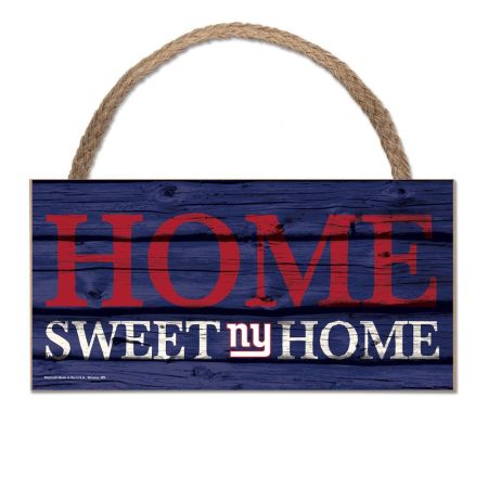 New York Giants 5 x 10 inches Home Sweet Home Rope Sign