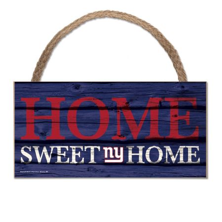 NEW York Giants 5 x 10 inches Home Sweet Home Rope Sign