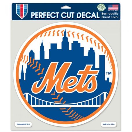 NEW YORK METS PERFECT CUT COLOR DECAL 8'' X 8''