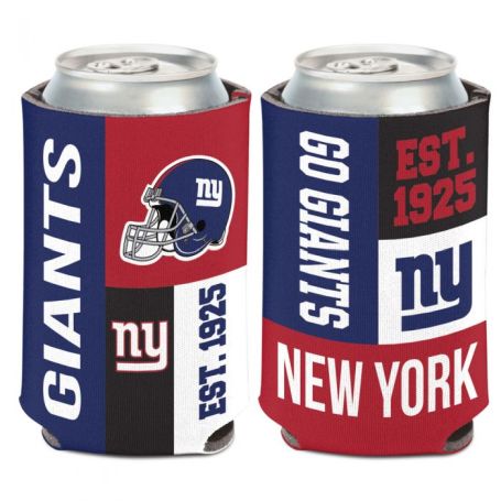 NEW YORK GIANTS COLOR BLOCK CAN COOLER 12 OZ
