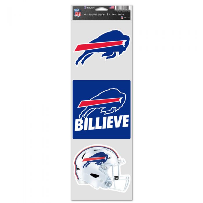 BUFFALO BILLS FAN DECALS 3.75'' X 12''