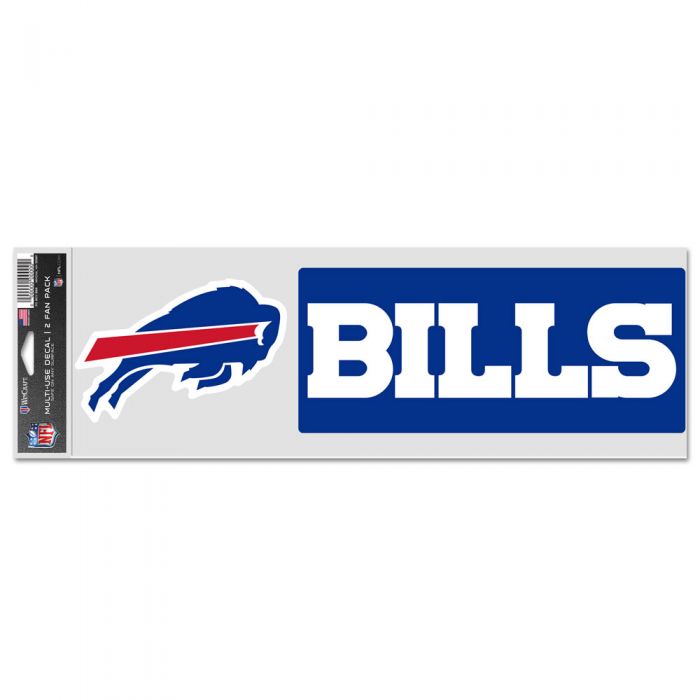 BUFFALO BILLS FAN DECALS 3.75'' X 12'' HORIZONTAL