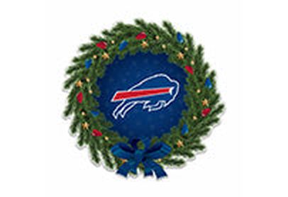 BUFFALO BILLS WREATH SHAPED PENNANT