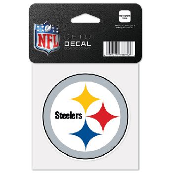 PITTSBURGH STEELERS 4X4 INCH  COLOR DIE CUT DECAL