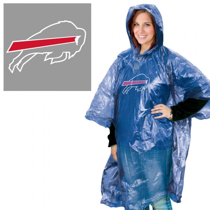 BUFFALO BILLS CLEAR RAIN PONCHO