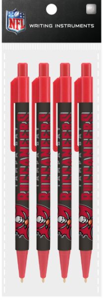 TAMPA BAY BUCCANEERS 4 PACK PENS