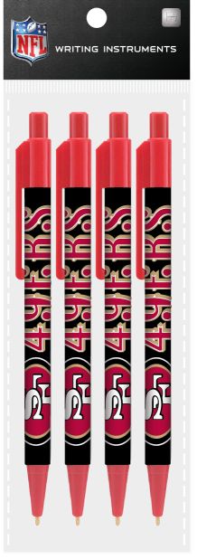 SAN FRANCISCO 49ERS 4 PACK PENS