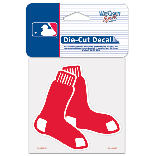 BOSTON RED SOX DOUBLE SOX  4X4 INCH DIE CUT DECAL