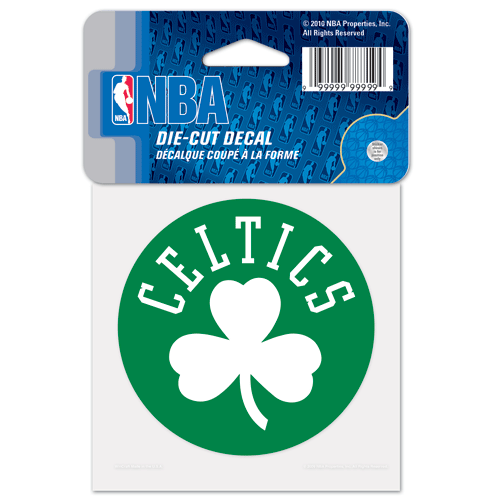 BOSTON CELTICS 4X4 INCH DIE CUT DECAL