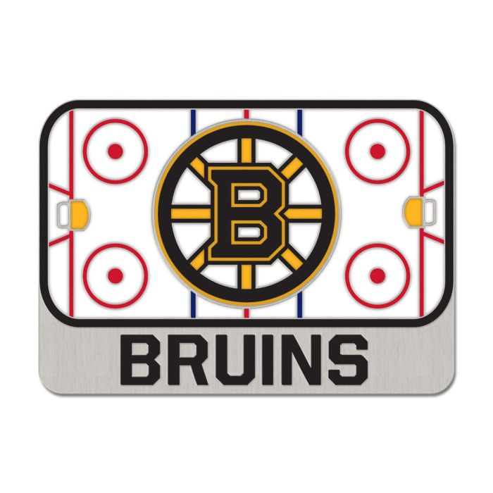 BOSTON BRUINS RINK COLLECTOR ENAMEL PIN JEWELRY CARD