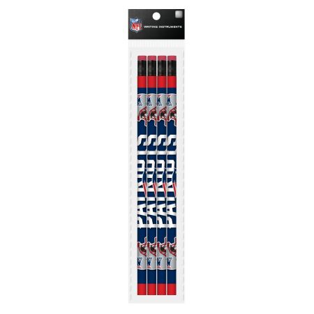 NEW ENGLAND PATRIOTS 4 PACK PENCILS BY MOJO SPORTS