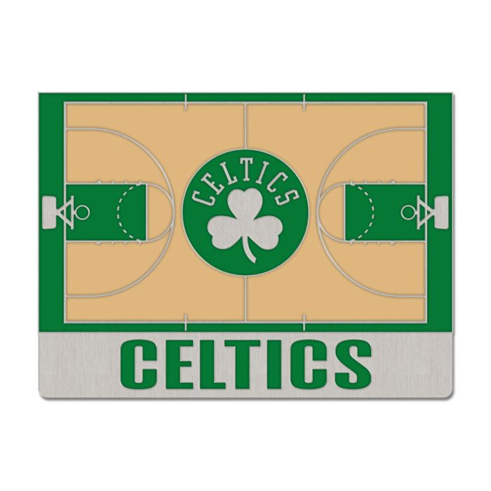 BOSTON CELTICS HARD  COURT COLLECTOR  PIN JEWELRY CARD