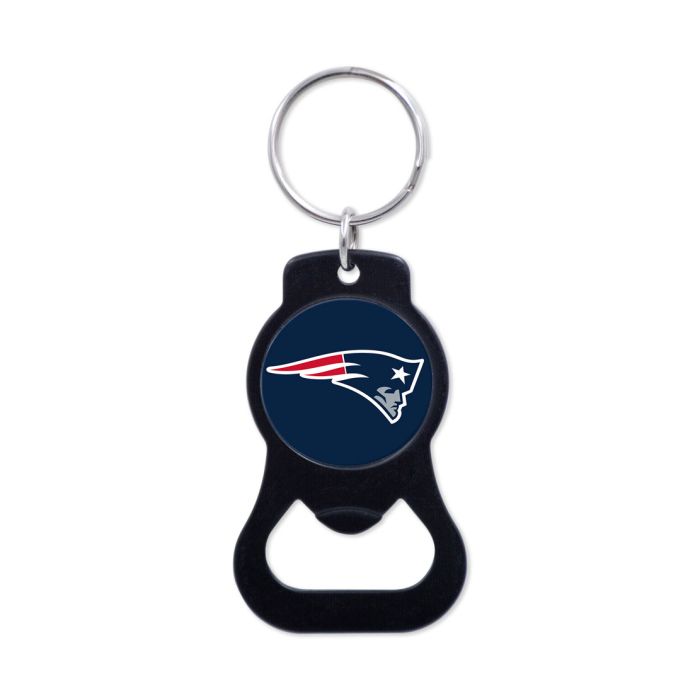 NEW ENGLAND PATRIOTS BLACK BOTTLE OPENER KEY RING