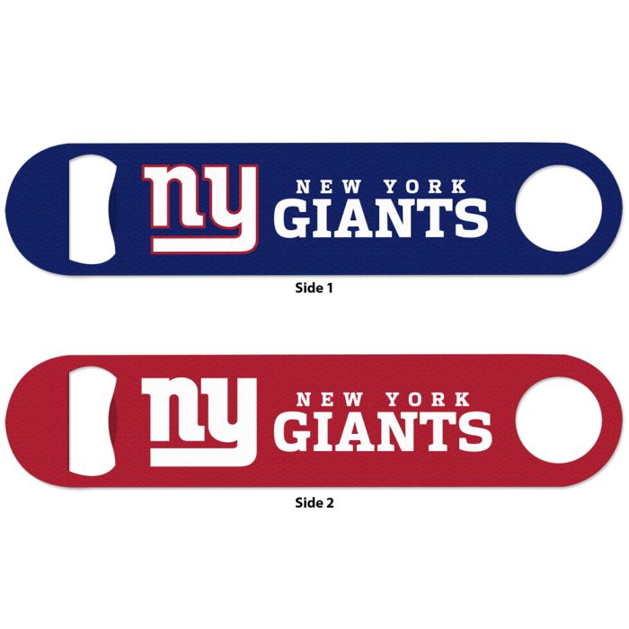 NEW YORK GIANTS METAL BOTTLE OPENER 2 SIDED