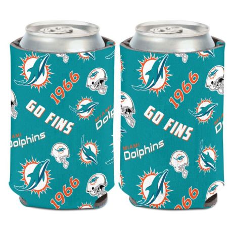 MIAMI DOLPHINS SCATTER STYLE CAN HOLDER