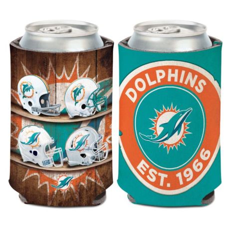 MIAMI DOLPHINS EVOLUTION STYLE CAN HOLDER