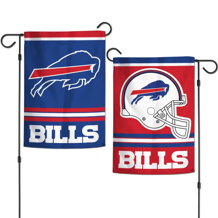 BUFFALO BILLS 2 SIDED GARDEN FLAG 12.5 X 18