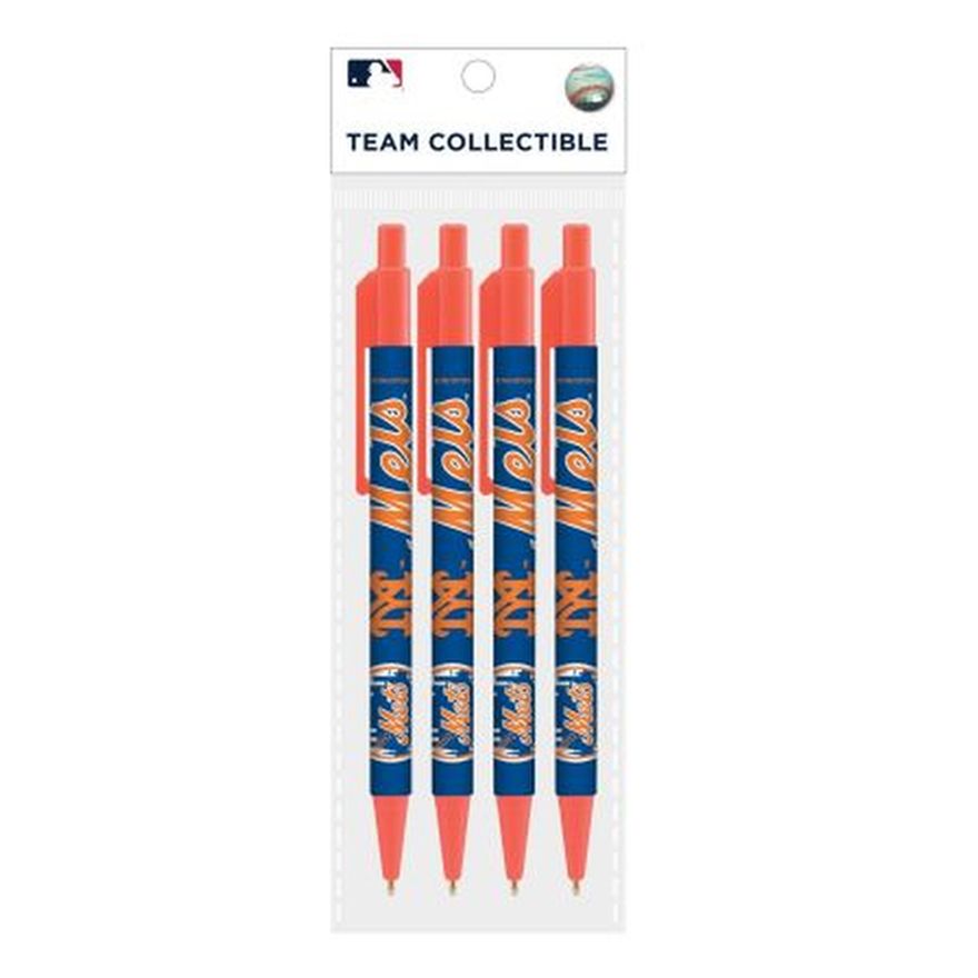 NEW YORK METS 4 PACK PENS