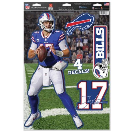 BUFFALO BILLS MULTI-USE DECAL 11'' X 17'' JOSH ALLEN