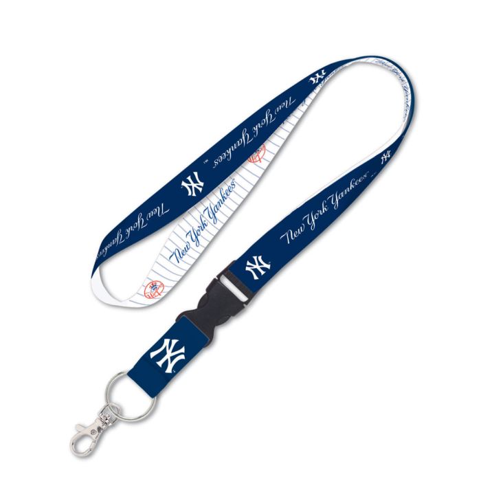 NEW YORK YANKEES 2 TONE LANYARD W/DETACHABLE BUCKLE