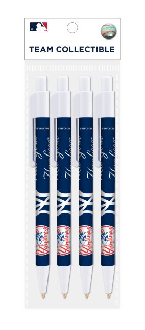 NEW YORK YANKEES 4 PACK PENS BY MOJO SPORTS