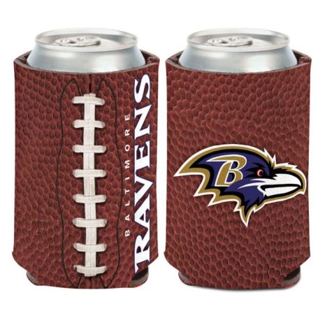 BALTIMORE RAVENS FOOTBALL CAN COOLER FOOTBALL