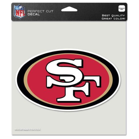 SAN FRANCISCO 49ERS PERFECT CUT COLOR DECAL 8'' X 8''