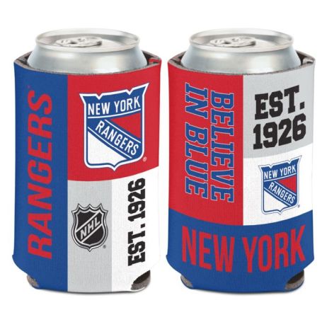NEW YORK RANGERS COLOR BLOCK CAN COOLER 12 OZ.