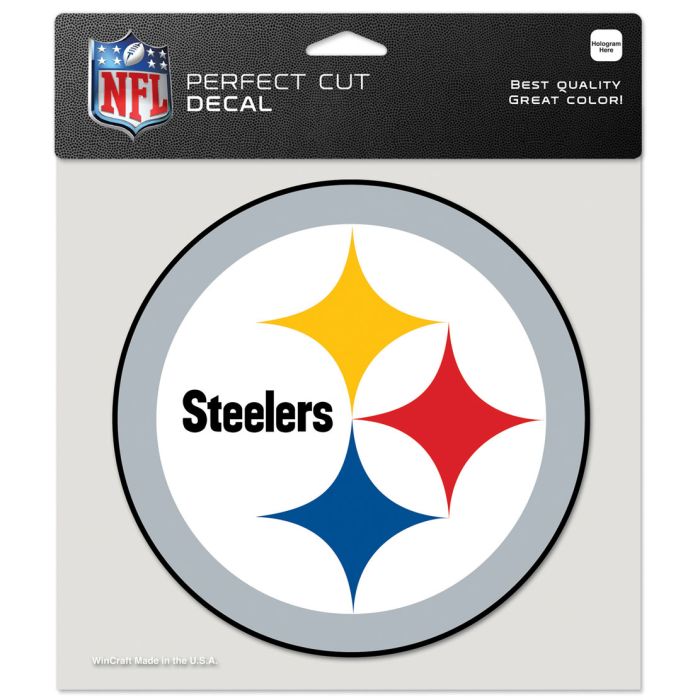 Pittsburgh STEELERS LOGO 8x8 Perfect Cut Decal