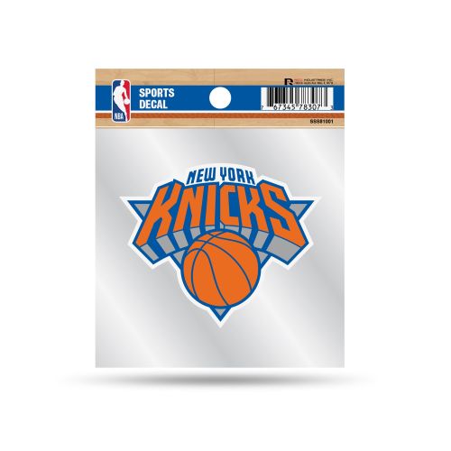 NEW YORK Knicks Clear Backer Decal W/ Primary Logo (4''X4'')