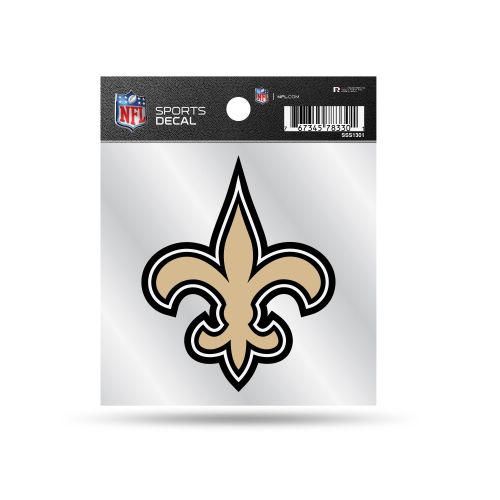 NEW ORLEANS SAINTS 4X4 DECAL WITH CLEAR BACKER BY RICO