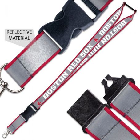 BOSTON RED SOX REFLECTIVE LANYARD BY WINCRAFT  SPECIAL BUY