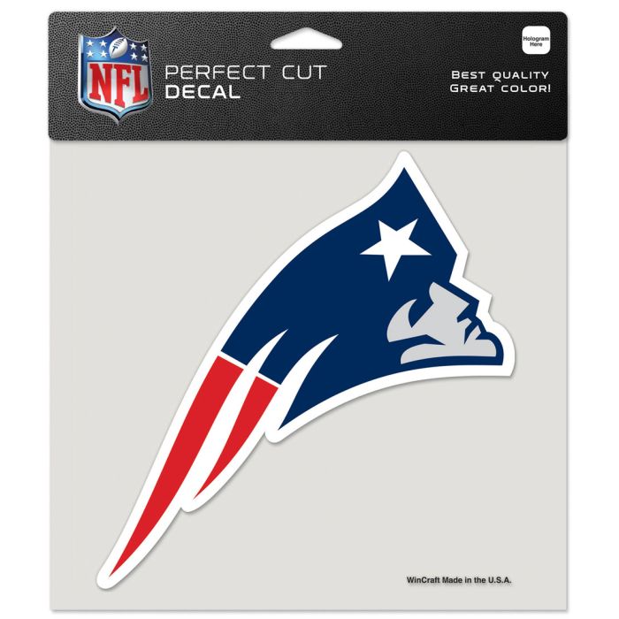 NEW ENGLAND PATRIOTS PERFECT CUT COLOR DECAL 8'' X 8''