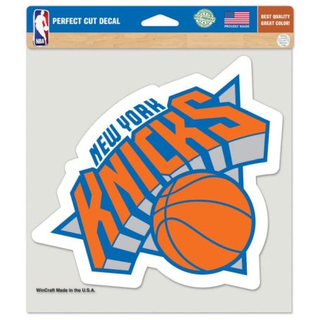 NEW YORK KNICKS PERFECT CUT COLOR DECAL 8'' X 8''