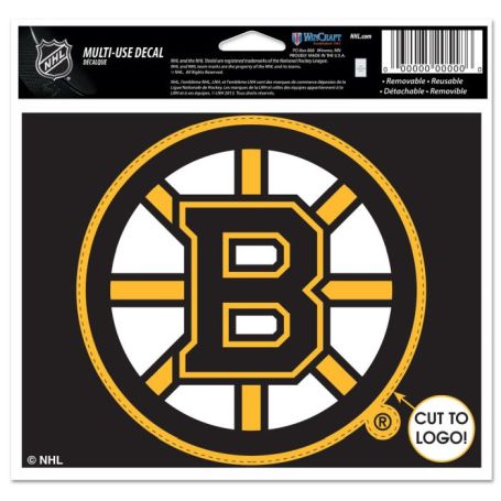 BOSTON BRUINS  MULTI USE 5 X 6 CUT TO LOGO DECAL