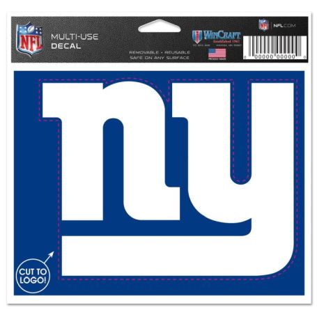 NEW YORK GIANTS MULTI-USE DECAL - CUT TO LOGO 5'' X 6''