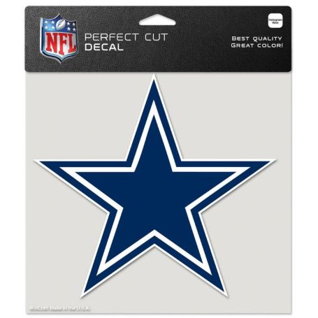 DALLAS COWBOYS PERFECT CUT COLOR DECAL 8'' X 8''