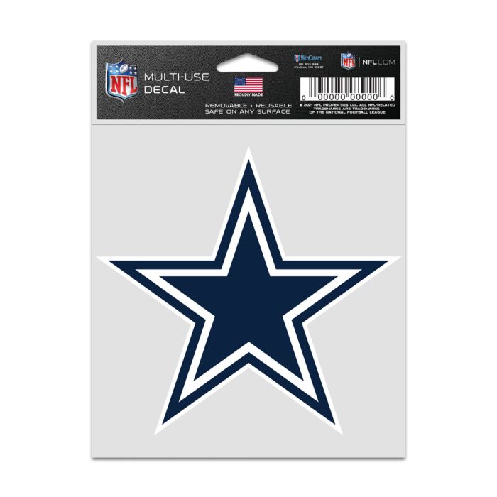 DALLAS COWBOYS LOGO FAN DECALS 3.75'' X 5''