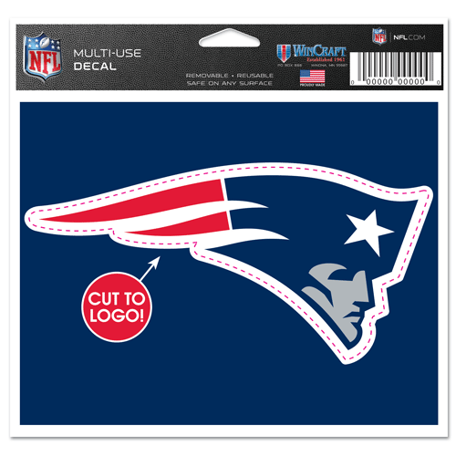 NEW ENGLAND PATRIOTS 5X6 INCH MULTI USE DECAL