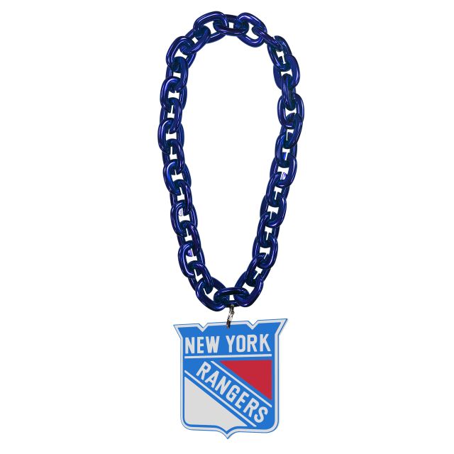 NEW York Rangers Blue Fan Chain 36 Inches from Fan Fave