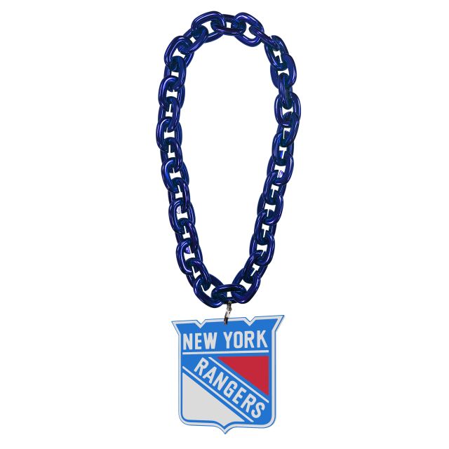 New York Rangers Blue Fan Chain 36 Inches from Fan Fave