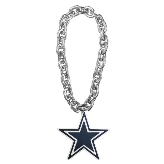 Dallas Cowboys Silver Fanchain by Aminco Usa 36 Inches