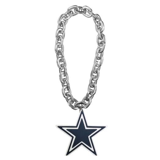 DALLAS COWBOYS Silver Fanchain by Aminco Usa 36 Inches