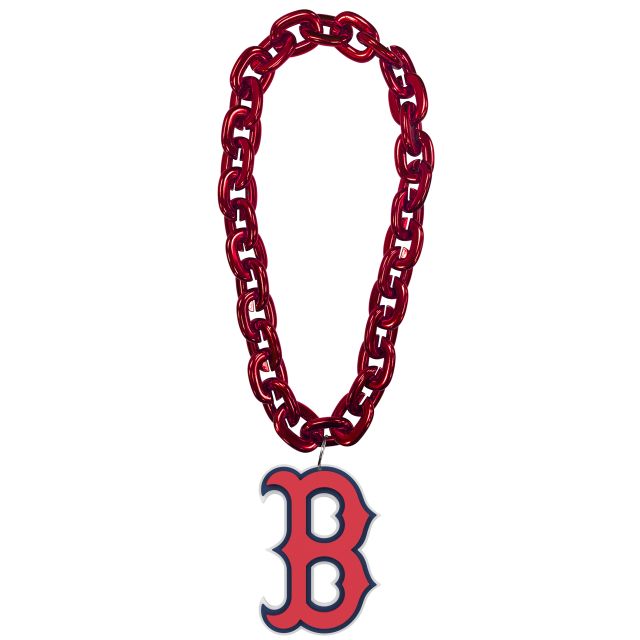 Boston RED SOX B Logo Fanchain RED Chain BY Fan Fave