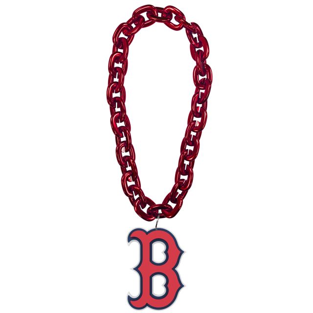 Boston Red Sox B Logo Fanchain Red Chain BY Fan Fave