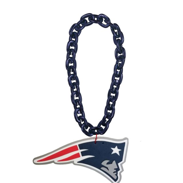 New England Patriots Blue Fan Chain by Aminco USA 36 inches