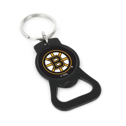 Boston Bruins Basic Bottle Opener Keychain BLACK